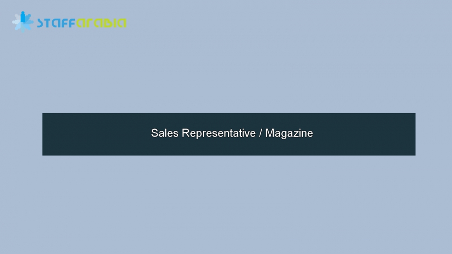Sales Representative / Magazine
